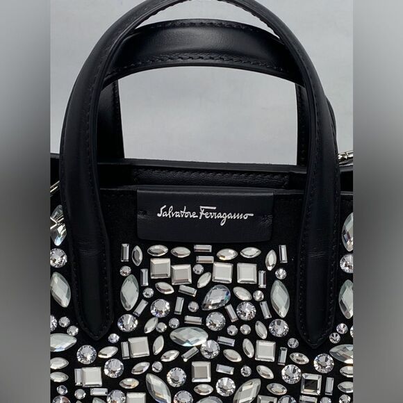 Salvatore Ferragamo Crystal-Embellished Mini Tote - Picture 6 of 9